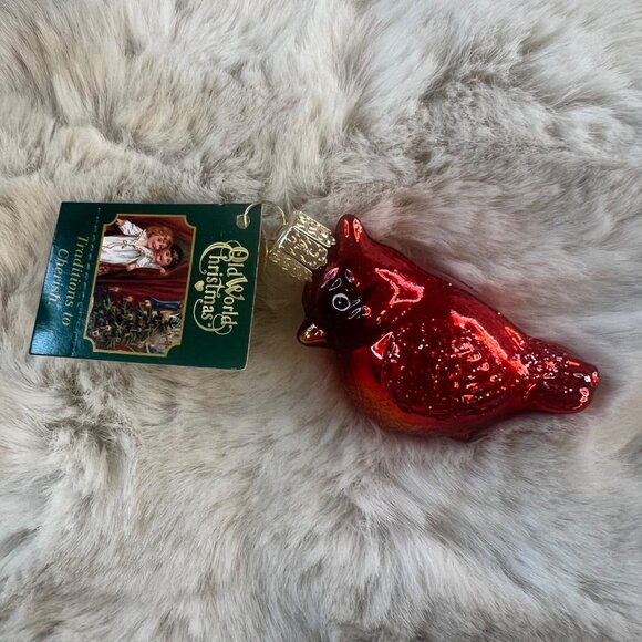 NIB 4x Old World Christmas Blown Glass Hummingbird, Cardinal, Koala, & Hippo - Picture 6 of 9